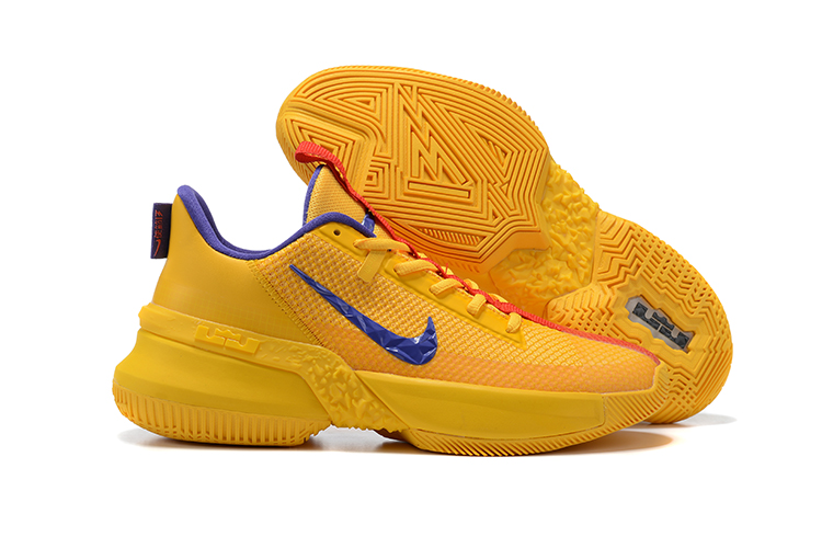 2021 Nike LeBron James Ambassador 13 Lakers Yellow Purple Red - Click Image to Close